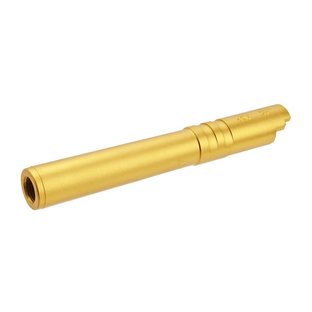 5KU Aluminium Threaded Outer Barrel - 5.1 - Gold airsoft UK