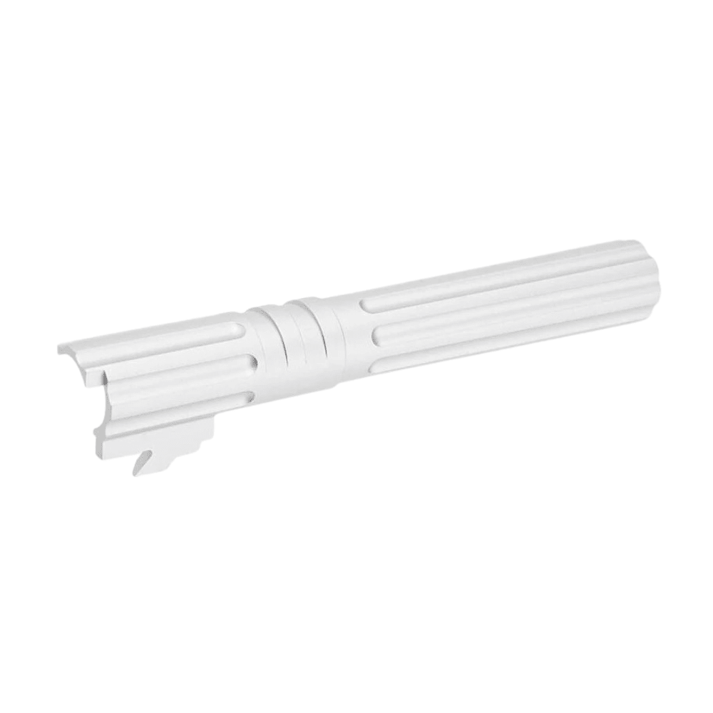 5KU Aluminium Threaded Outer Barrel - Type 1 - 5.1 - Silver airsoft UK
