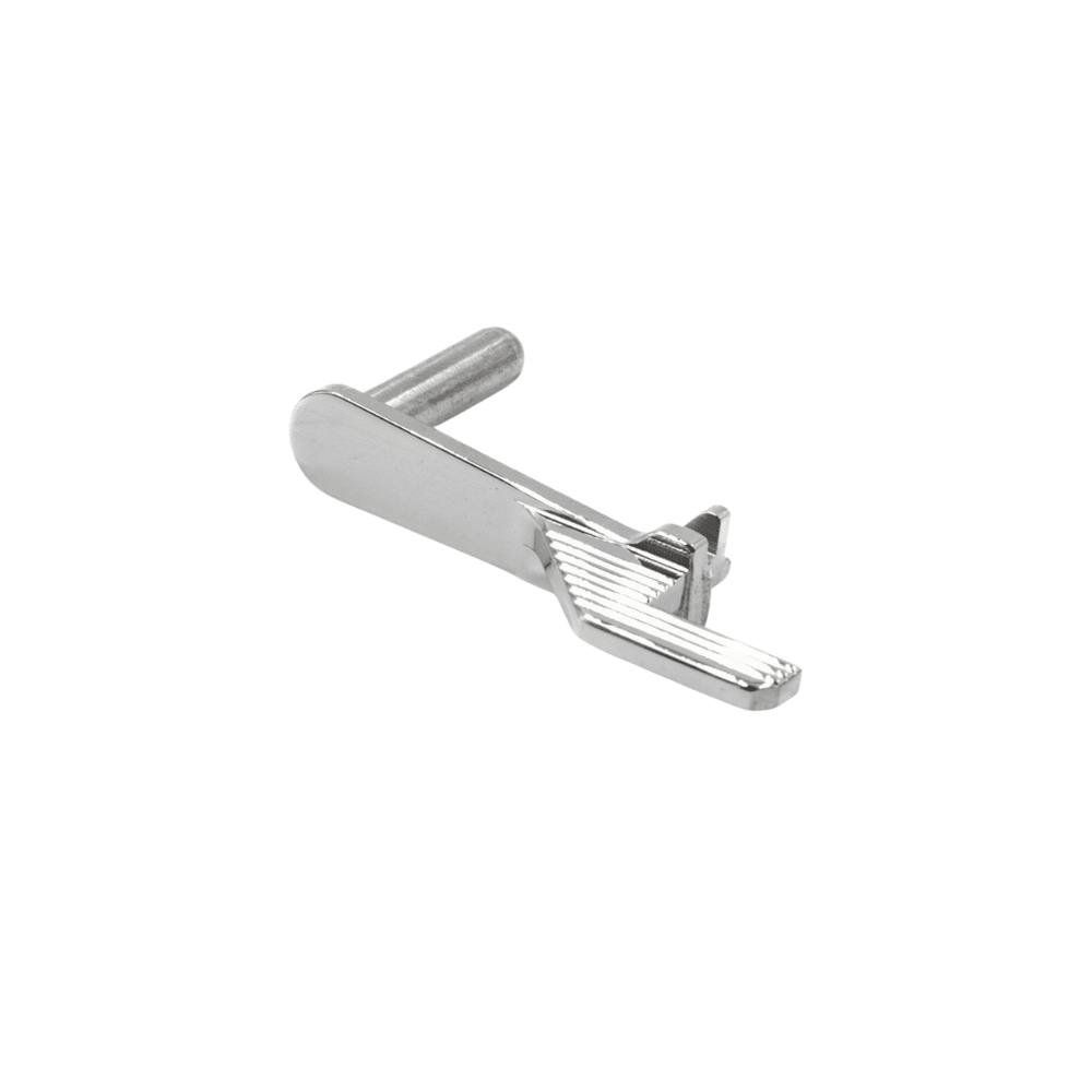 5KU Stainless Steel Extended Slide Stop Type.2 for Hi-Capa - Silver airsoft Slide Catches UK