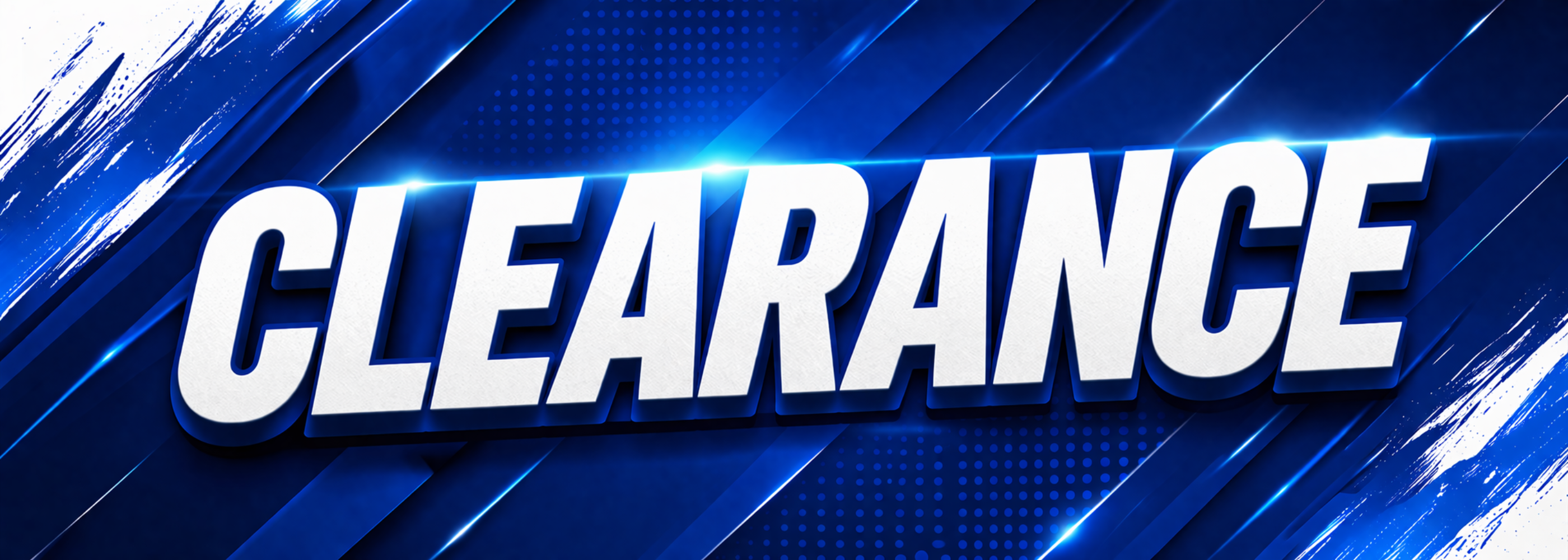 Clearance website banner
