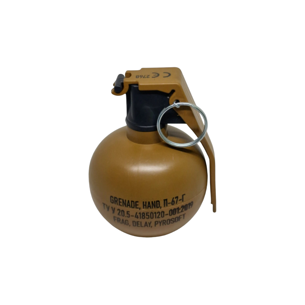 Pyrosoft P-67-G NATO peas airsoft hand grenade realistic design