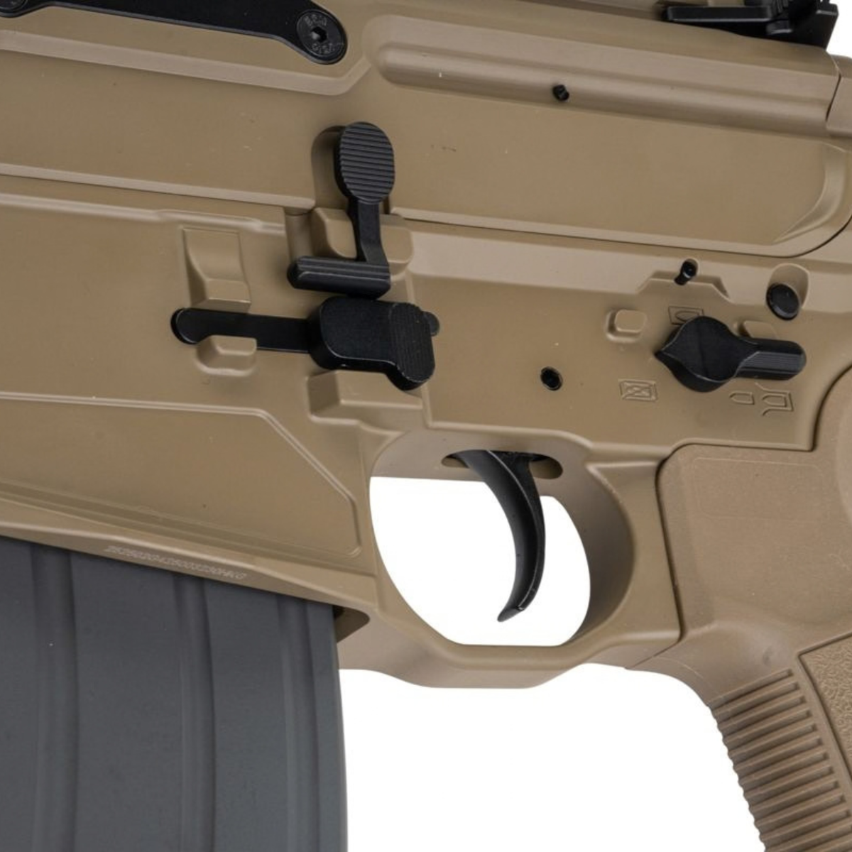 Salvo Precision MCX CSAW 10.5 GBBR with Stainless Steel Bolt - Tan