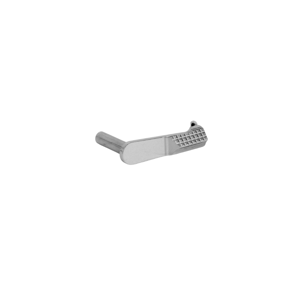 Airsoft Masterpiece Steel Slide Catch - INFINITY Type 4 - Matte Silver - Hi - Capa Hub Ltd