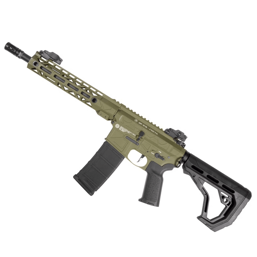 Delta Armory R15 FREYA™ Gen.2 10" M-LOK M4/AR-15 AEG - Olive Drab airsoft UK