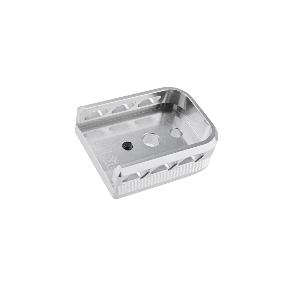 Dr.Black 5.1 Magazine Base Plates - Type B - Silver airsoft UK