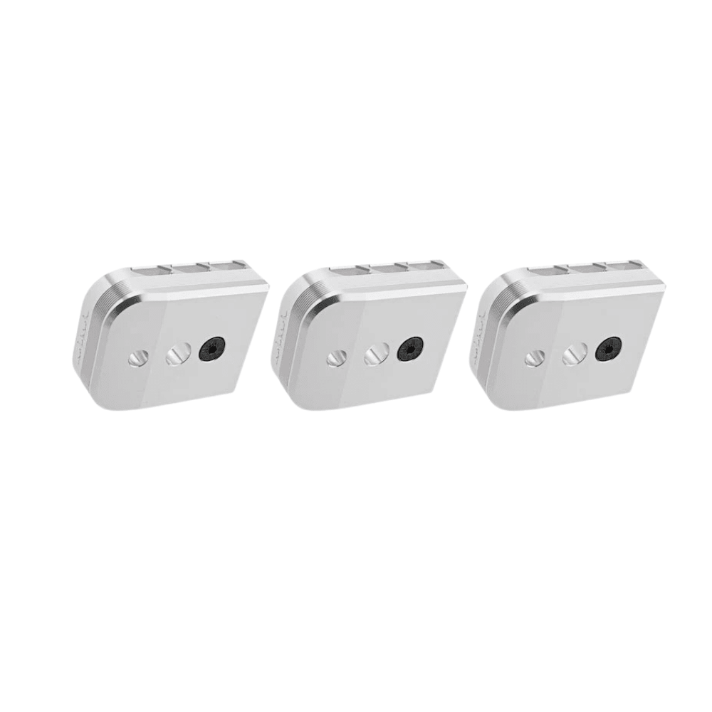 Dr.Black 5.1 Magazine Base Plates - Type B - Silver airsoft UK