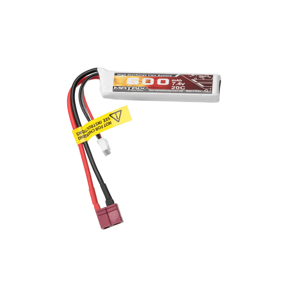 Matrix 7.4V 600mAh LiPo PDW Stick Battery (Deans) airsoft UK
