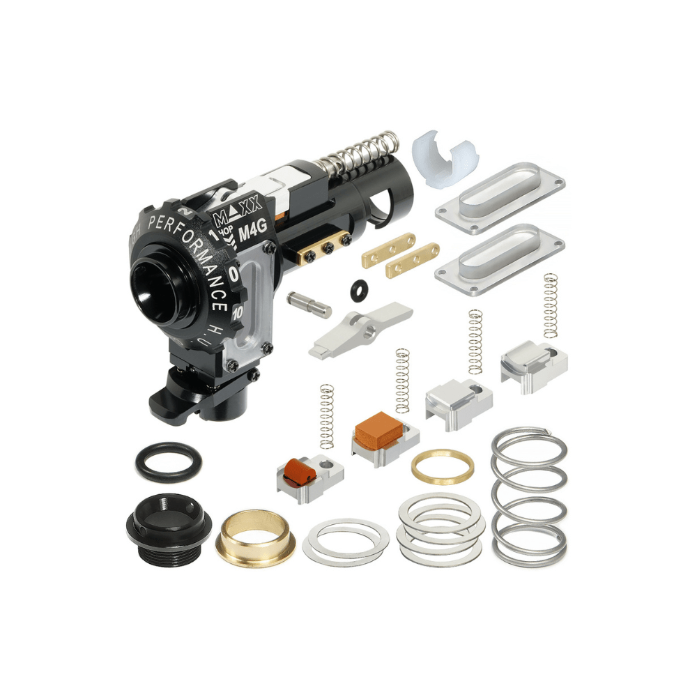 Maxx Model CNC Aluminum Hopup Chamber M4G- M4 AEG 2024 from Maxx - Shop now at Hi-Capa Hub Ltd
