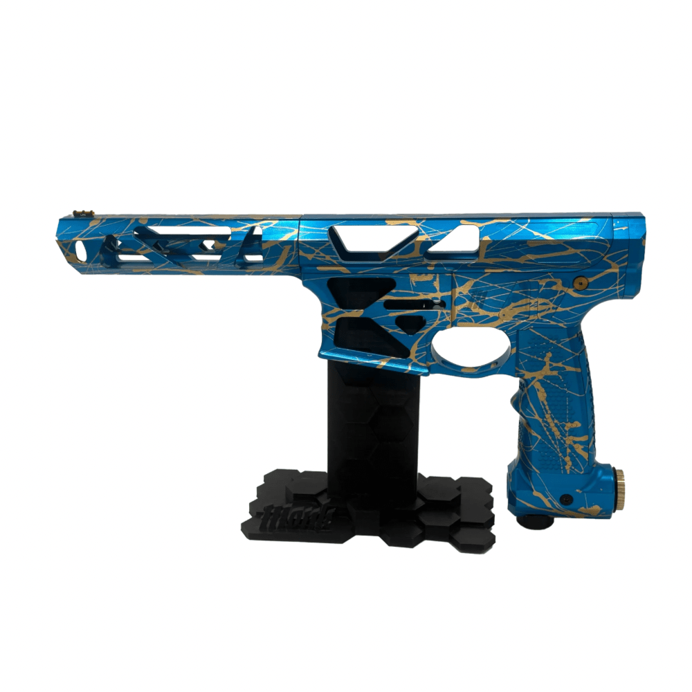Monk Customs ORACLE ONE - Blue with Gold Splatter - Hi - Capa Hub Ltd