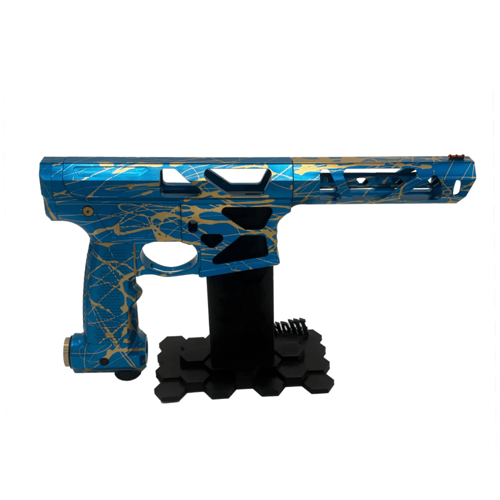Monk Customs ORACLE ONE - Blue with Gold Splatter - Hi - Capa Hub Ltd