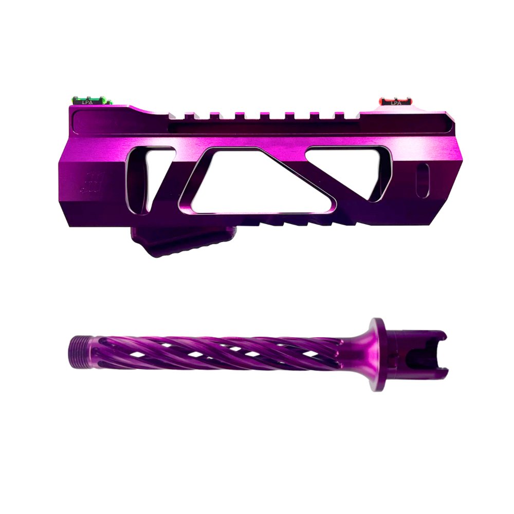 Monk 'VAYU & HELIX' Hand Guard & Outer Barrel Set from Monk Customs - Shop now at Hi-Capa Hub Ltd