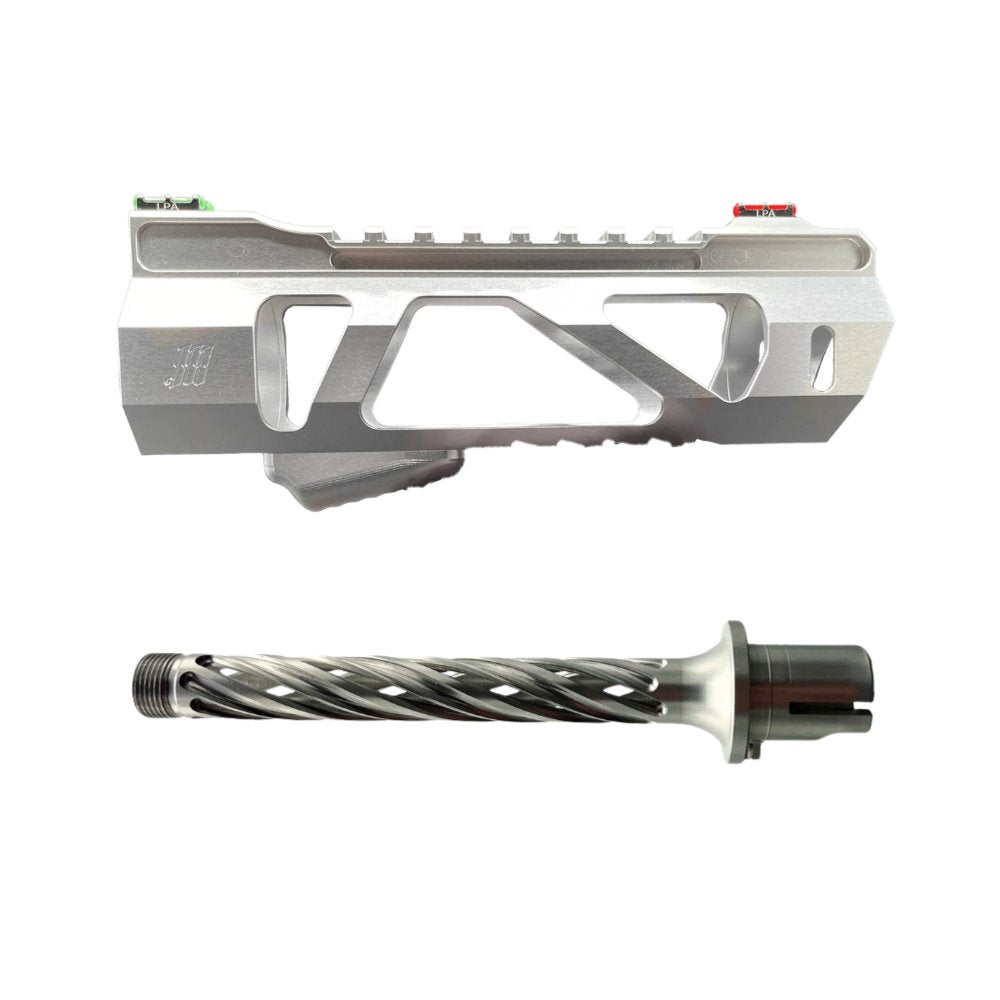 Monk 'VAYU & HELIX' Hand Guard & Outer Barrel Set from Monk Customs - Shop now at Hi-Capa Hub Ltd