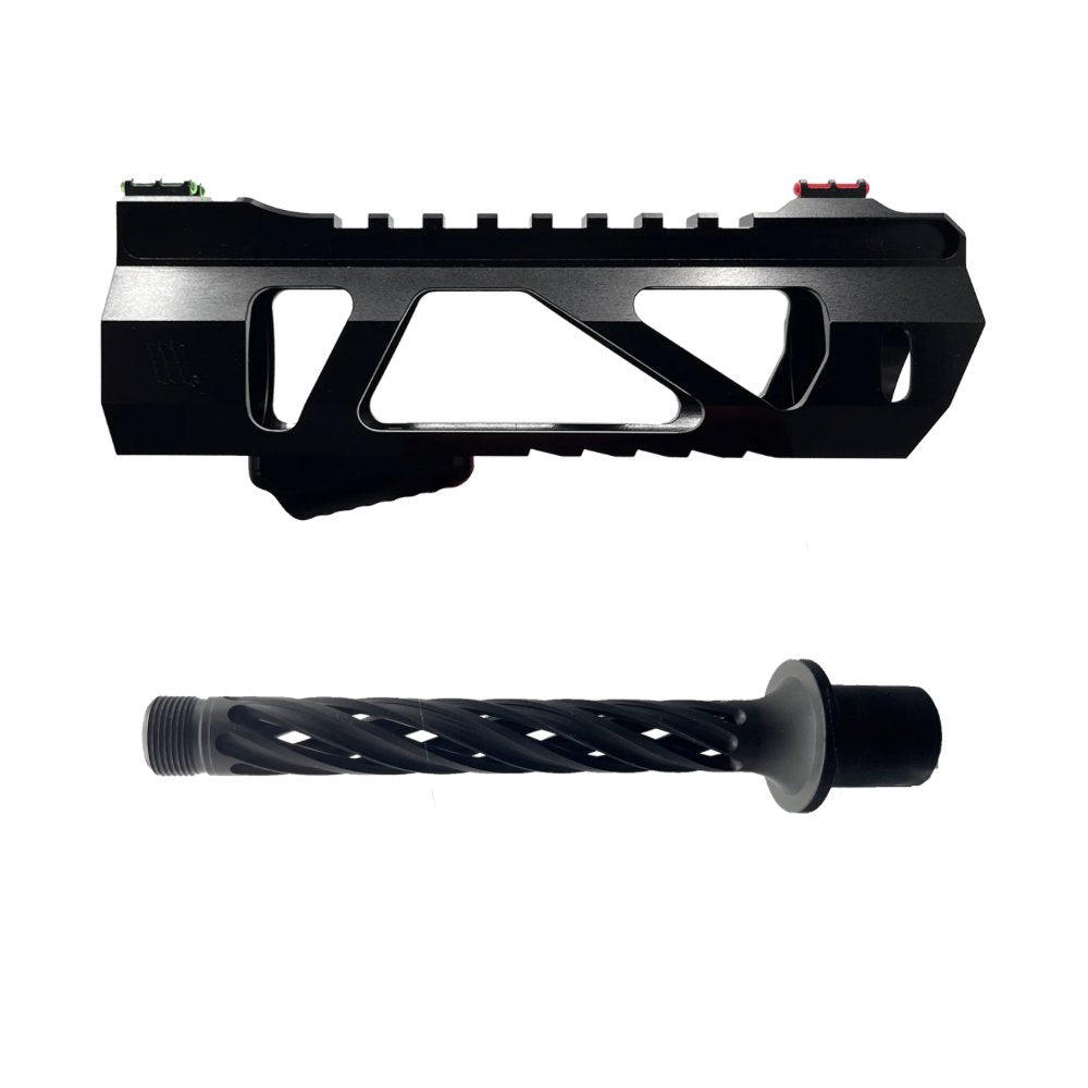 Monk 'VAYU & HELIX' Hand Guard & Outer Barrel Set from Monk Customs - Shop now at Hi-Capa Hub Ltd
