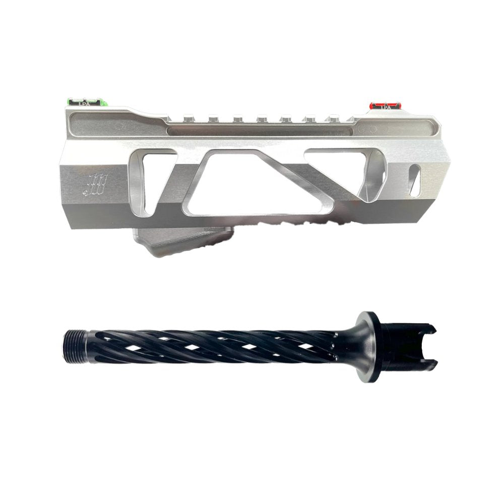 Monk 'VAYU & HELIX' Hand Guard & Outer Barrel Set from Monk Customs - Shop now at Hi-Capa Hub Ltd
