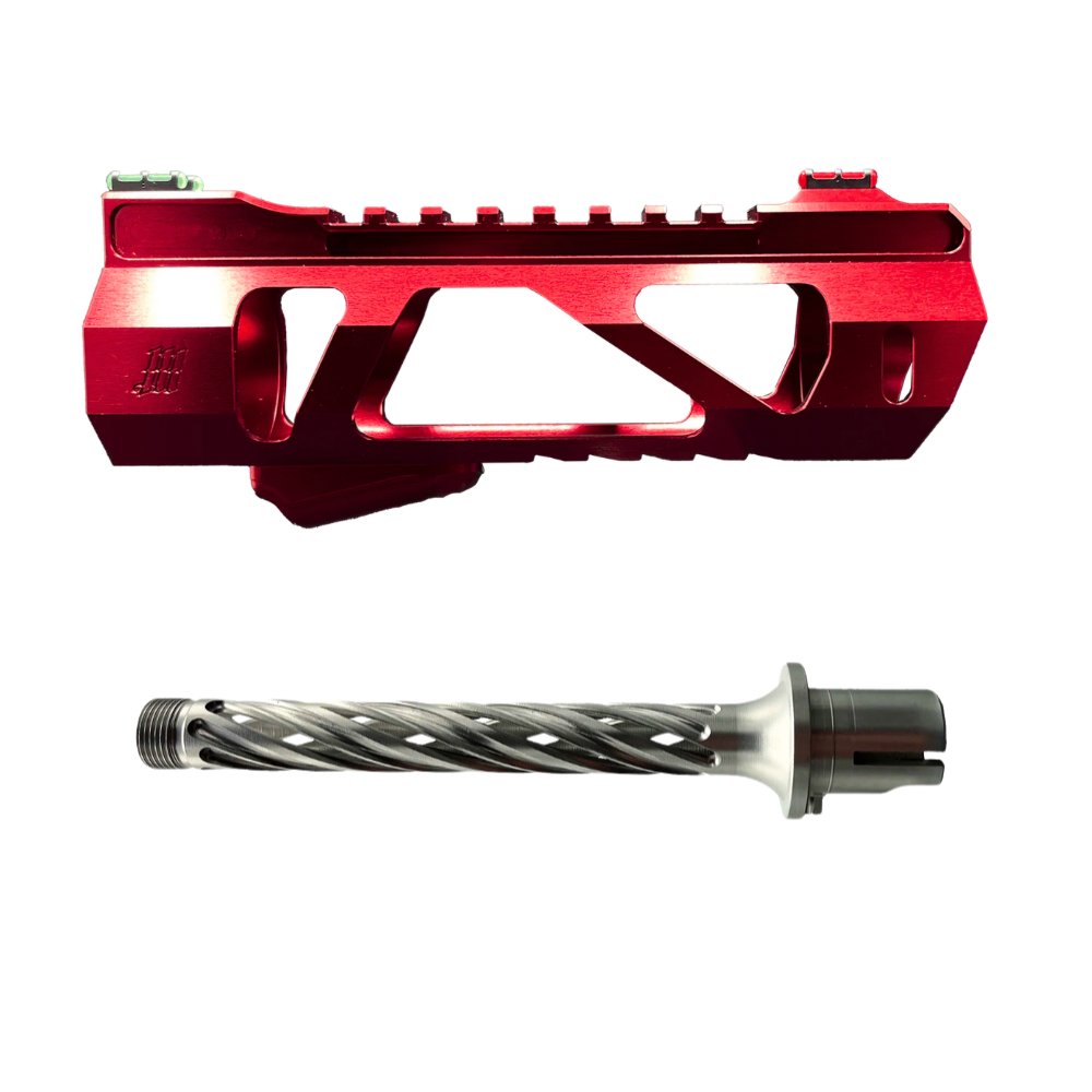 Monk 'VAYU & HELIX' Hand Guard & Outer Barrel Set from Monk Customs - Shop now at Hi-Capa Hub Ltd