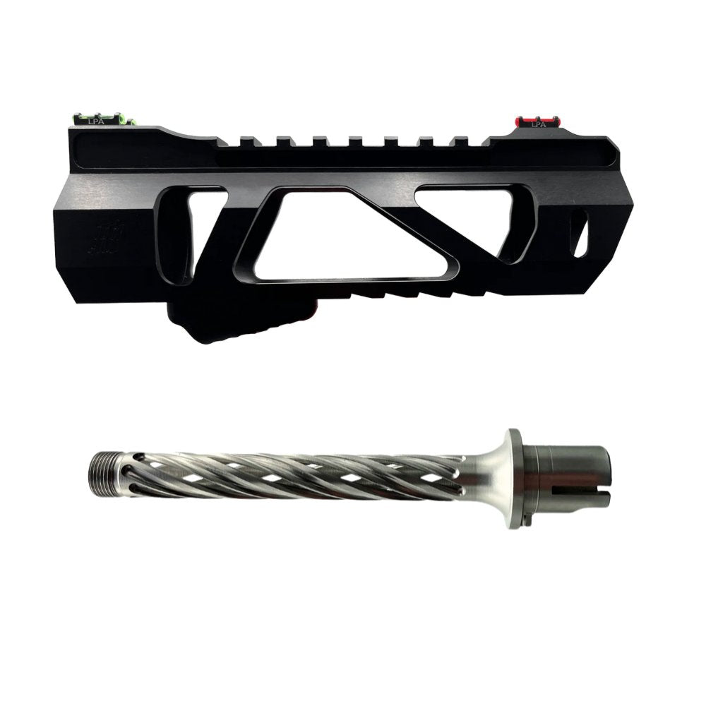 Monk 'VAYU & HELIX' Hand Guard & Outer Barrel Set from Monk Customs - Shop now at Hi-Capa Hub Ltd