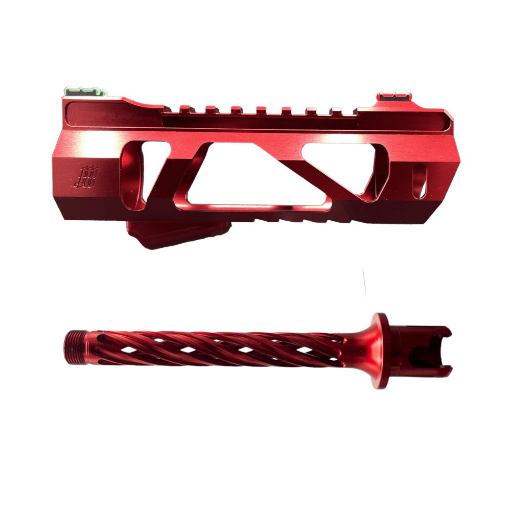 Monk 'VAYU & HELIX' Hand Guard & Outer Barrel Set from Monk Customs - Shop now at Hi-Capa Hub Ltd