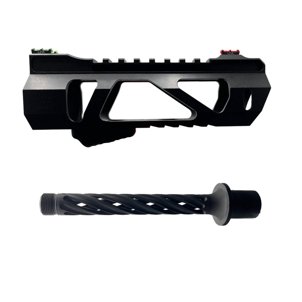 Monk 'VAYU & HELIX' Hand Guard & Outer Barrel Set from Monk Customs - Shop now at Hi-Capa Hub Ltd