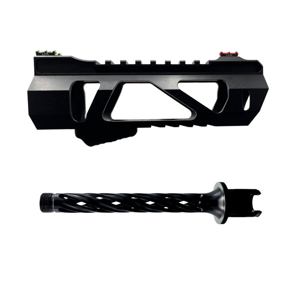 Monk 'VAYU & HELIX' Hand Guard & Outer Barrel Set from Monk Customs - Shop now at Hi-Capa Hub Ltd