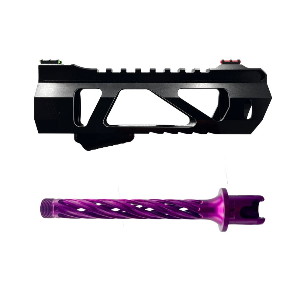 Monk 'VAYU & HELIX' Hand Guard & Outer Barrel Set from Monk Customs - Shop now at Hi-Capa Hub Ltd