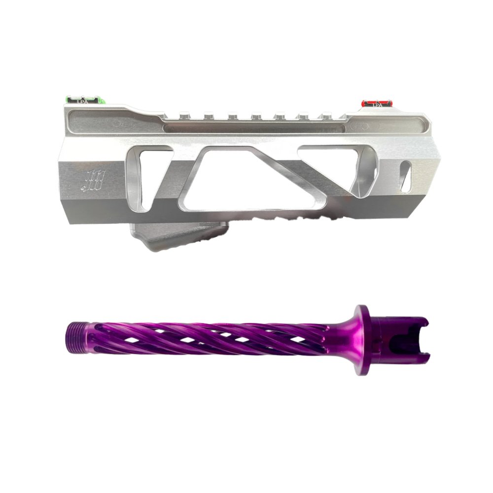 Monk 'VAYU & HELIX' Hand Guard & Outer Barrel Set from Monk Customs - Shop now at Hi-Capa Hub Ltd
