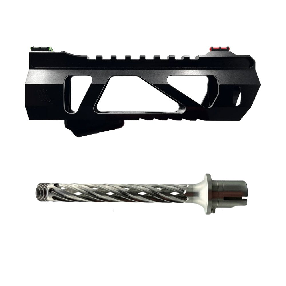 Monk 'VAYU & HELIX' Hand Guard & Outer Barrel Set from Monk Customs - Shop now at Hi-Capa Hub Ltd