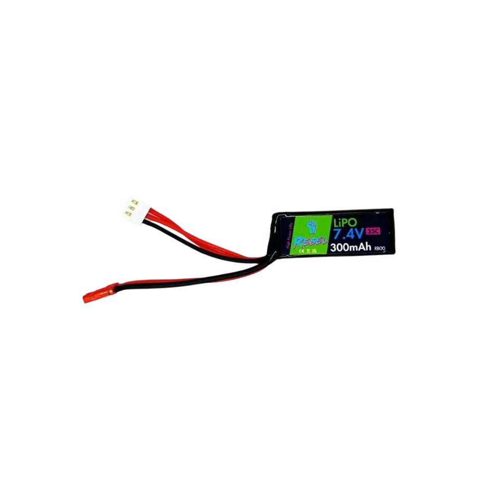 Rebel Battery - HPA Micro 7.4v 35c 300mAh JST from REBEL - Shop now at Hi-Capa Hub Ltd