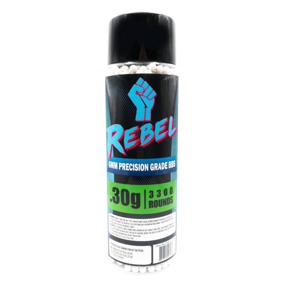 Rebel Precision BBs - 0.3g 3300rnd airsoft UK
