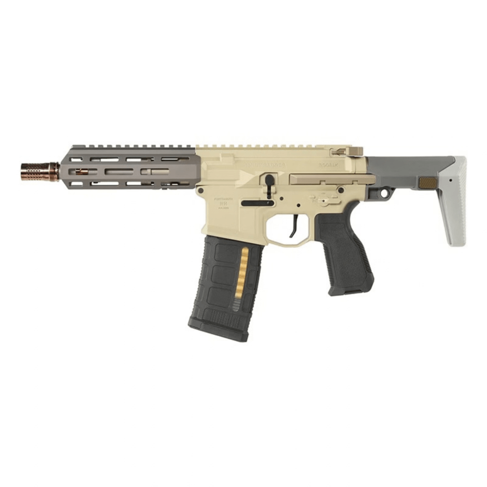 Salvo Precision 7.0 Honey Badger SBR w/ PDW Stock - Champagne/Grey MWS STEEL BOLT airsoft UK