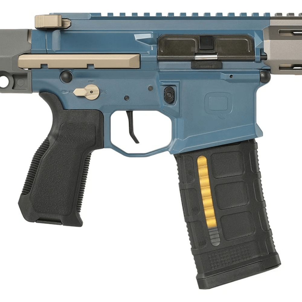Salvo Precision 7.0 Honey Badger SD w/ PDW Stock - Blue/Grey MWS STEEL BOLT airsoft UK