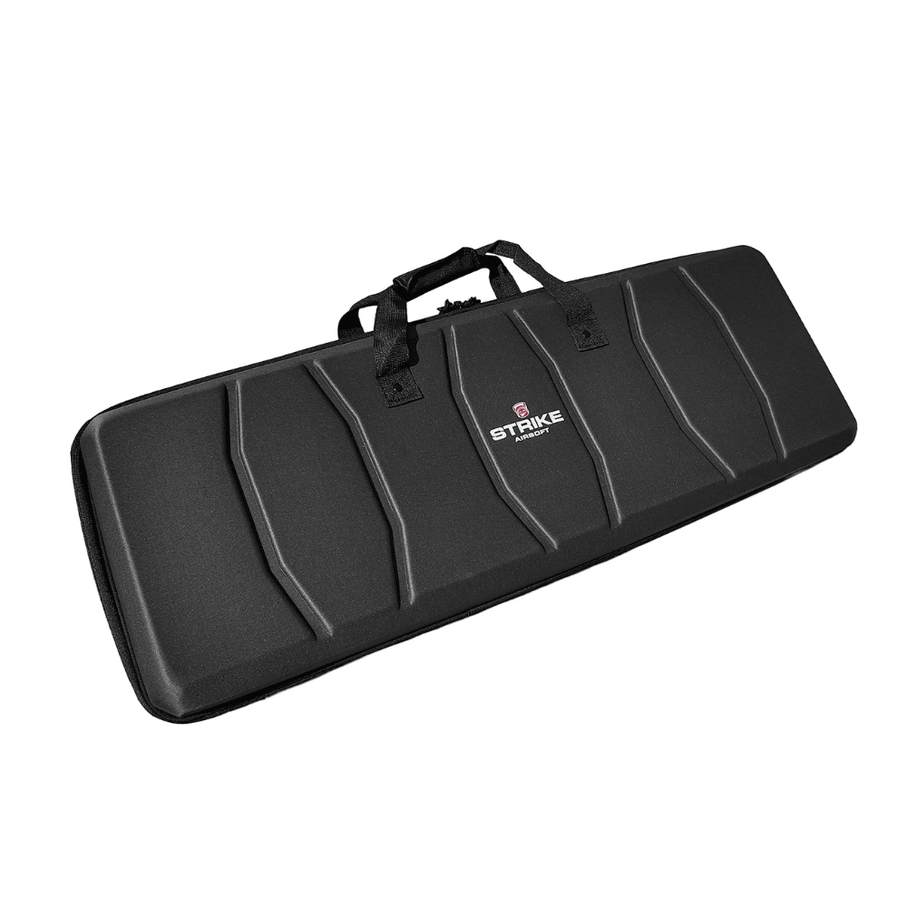 Strike Large Semi-Hard EVA case with wave foam - Black airsoft UK