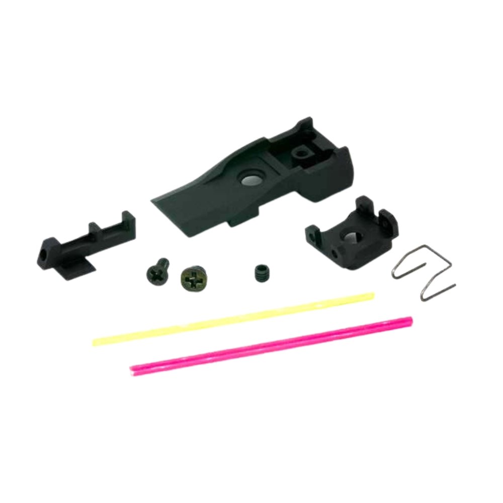 AIP Aluminium Adjustable Front and Rear Fiber Sights - 5.1 Sights from AIP - Shop now at Hi-Capa Hub Ltd