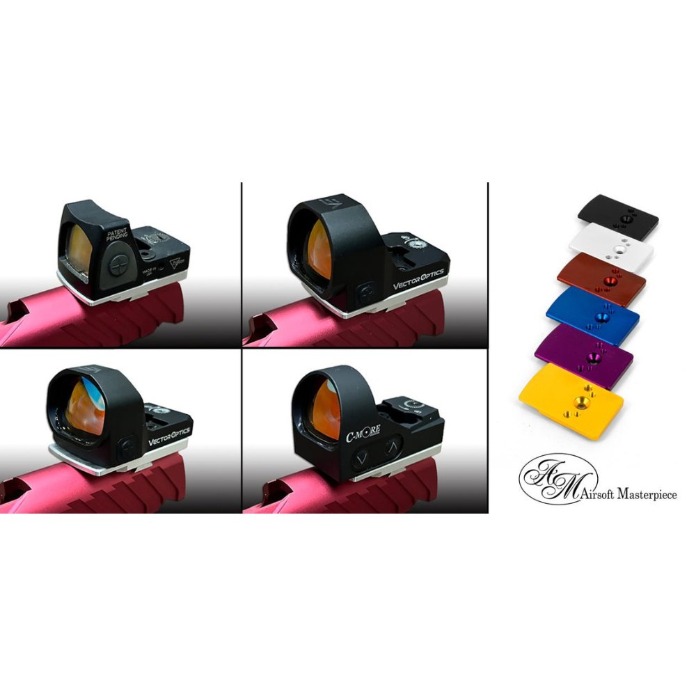 Airsoft Masterpiece Hi-Capa Rear Sight Mount (5.1)- Red Sight Mount from Airsoft Masterpiece - Shop now at Hi-Capa Hub Ltd