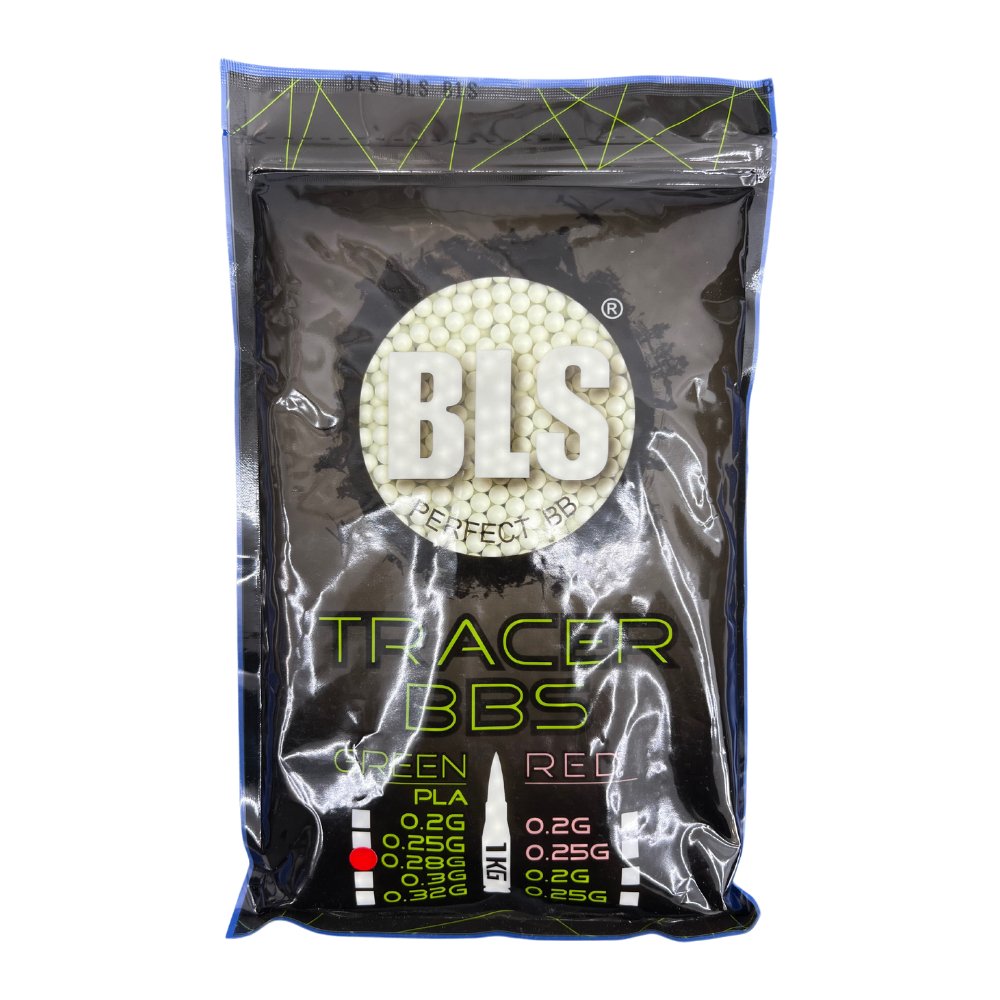 BLS Tracer BBs - 0.28g - 1kg - Green from BLS - Shop now at Hi-Capa Hub Ltd