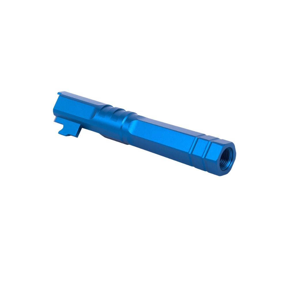 EDGE 'HEXA' Aluminium Threaded Outer Barrel - 4.3 - Blue Outer Barrels from EDGE - Shop now at Hi-Capa Hub Ltd