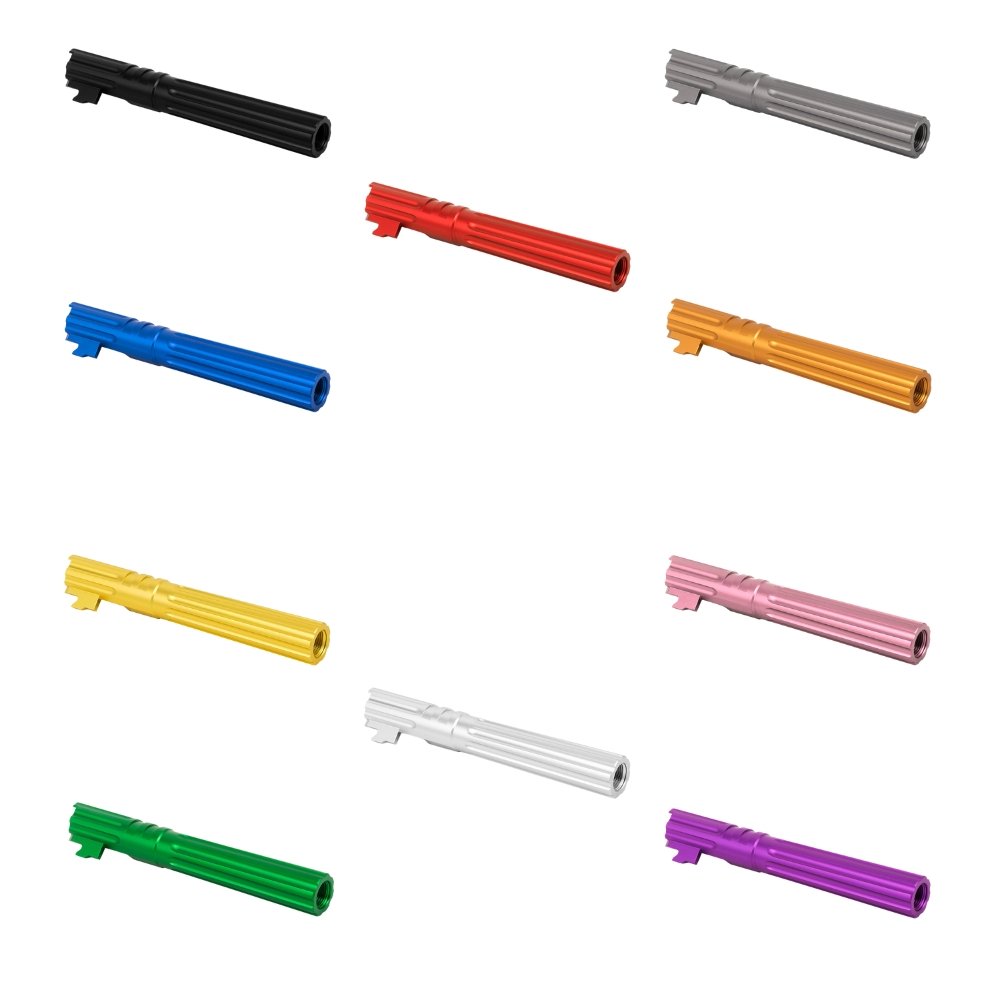EDGE 'WARP' Aluminium Threaded Outer Barrel - 5.1 Outer Barrels from EDGE - Shop now at Hi-Capa Hub Ltd