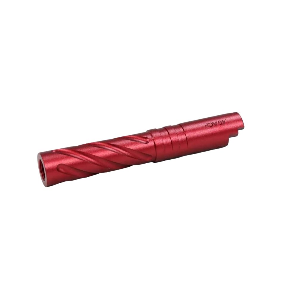 LA Capa Customs 4.3 'Tornado' Threaded Outer Barrel - Red Outer Barrels from LA Capa Customs - Shop now at Hi-Capa Hub Ltd