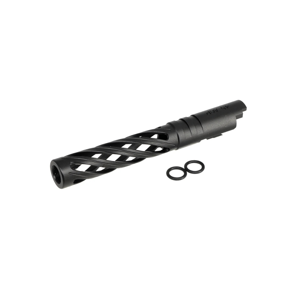 5KU Aluminium Threaded Hollow Outer Barrel - 5.1 - Black