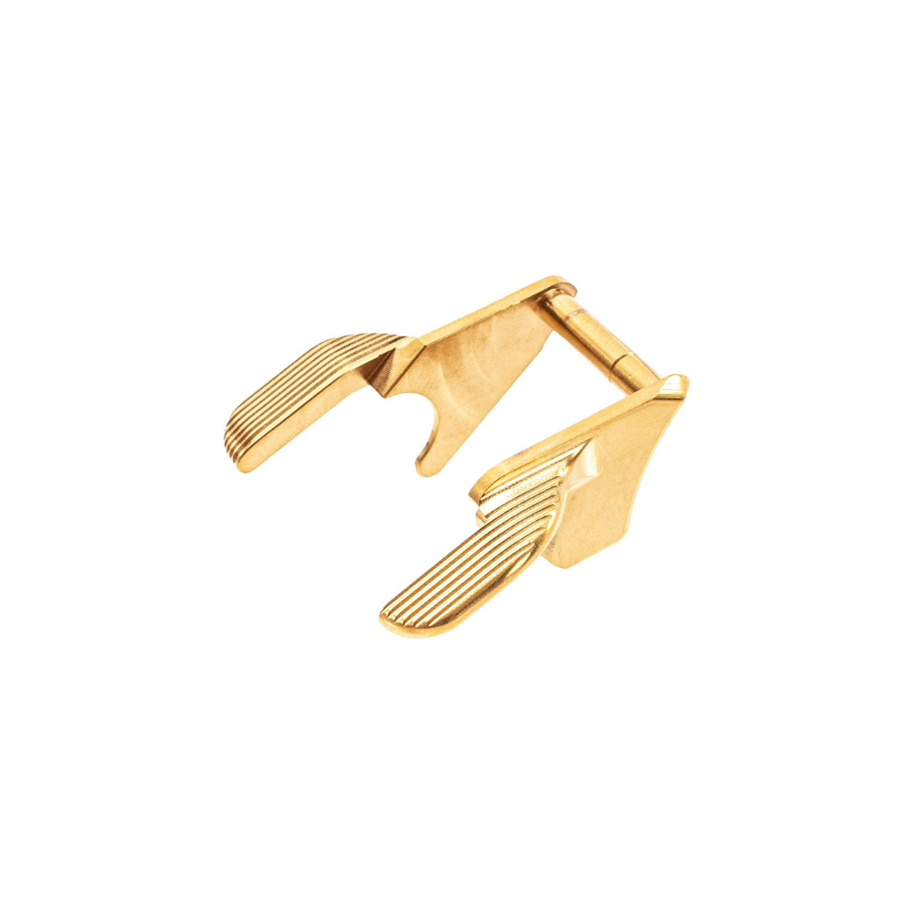 5KU Stainless Ambi Thumb Safety - STI Style for MARUI Hi-Capa - Gold right