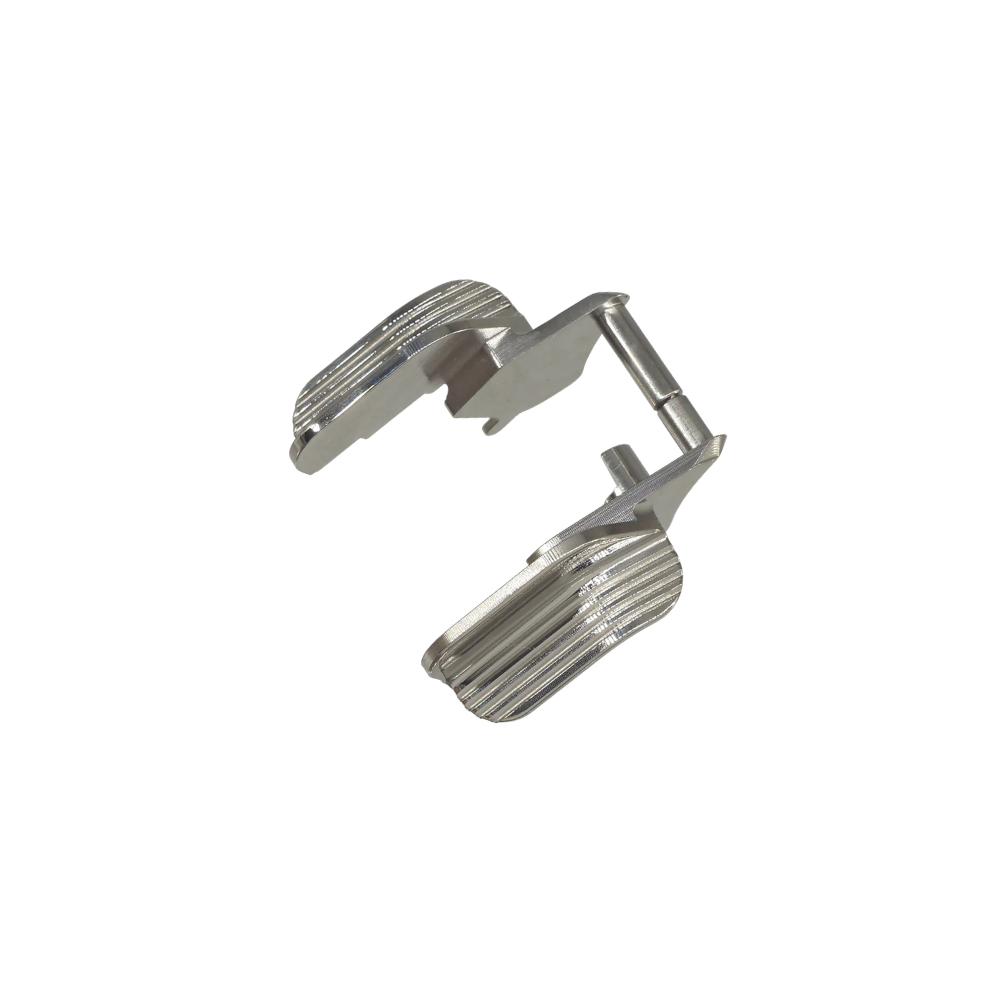 5KU Stainless Shielded Thumb Safety Ambi for Marui Hi-Capa - Silver