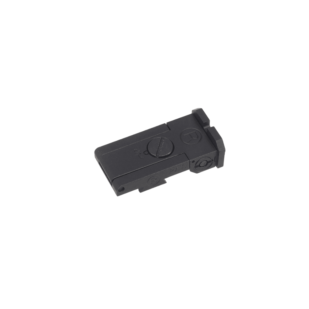 5KU Aluminium BO - MAR Style Rear Sight for Marui Hi - Capa - Black - Hi - Capa Hub Ltd