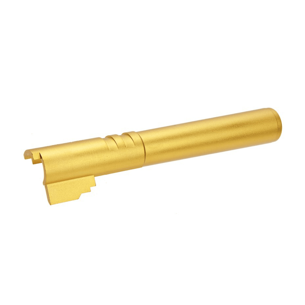 5KU Aluminium Threaded Outer Barrel - 5.1 - Gold airsoft UK