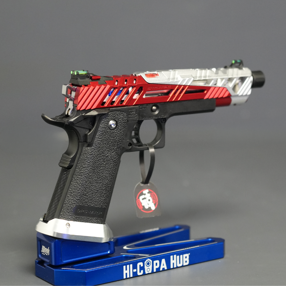 CTM Superline 5.1 pre build silver red hi capa pistol