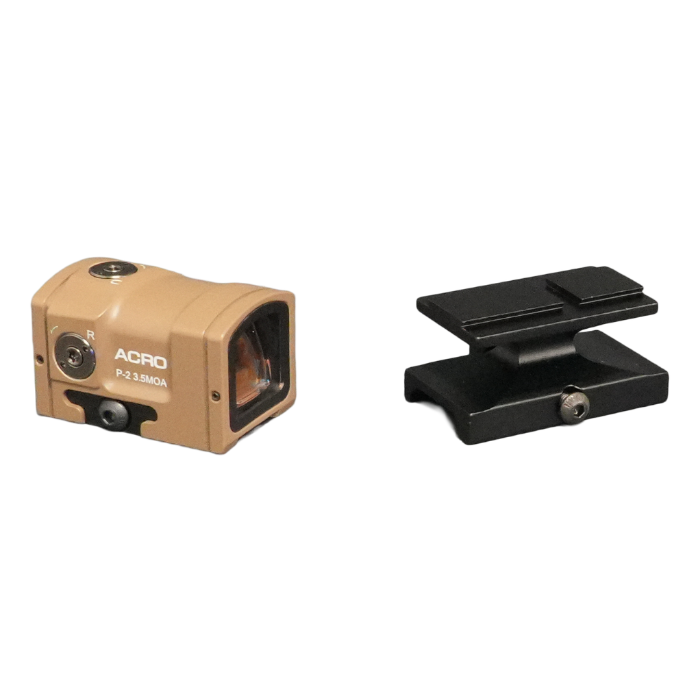 Holy Warrior P2 Style ACRO Red dot sight - Tan with mount