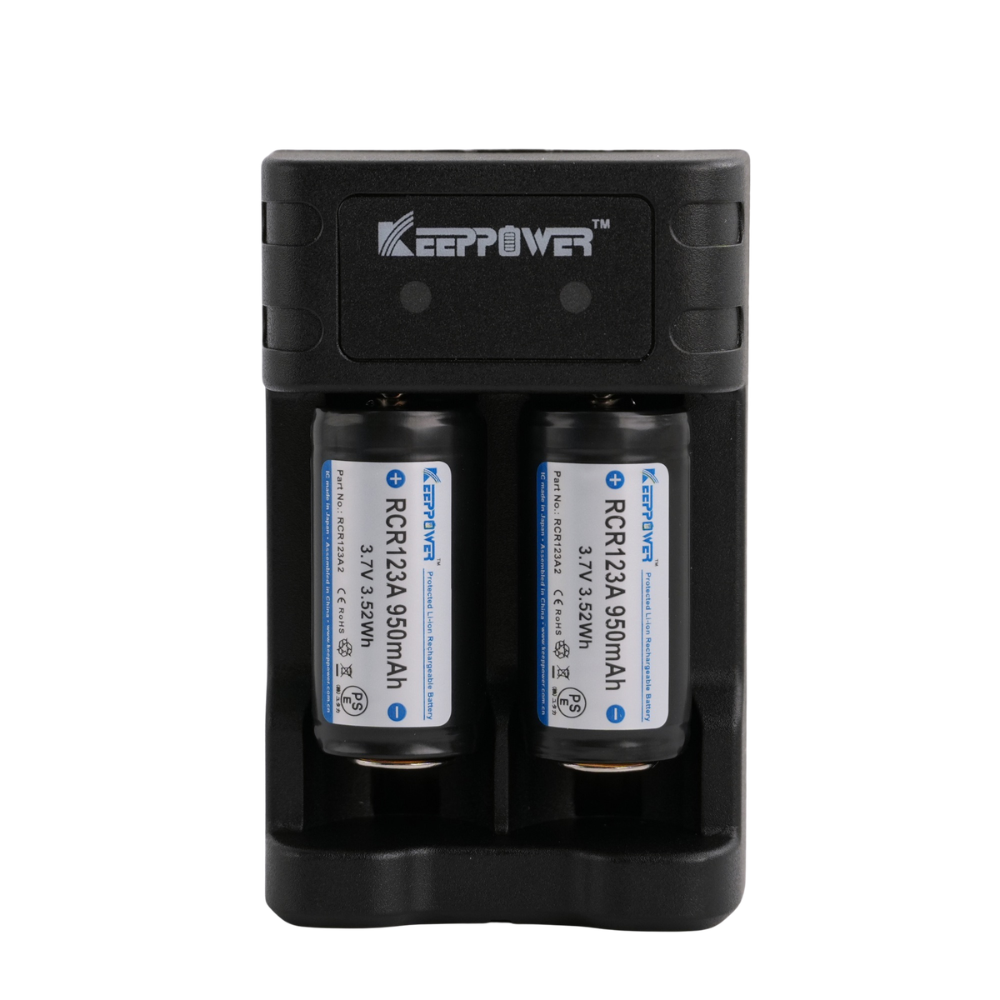 Keeppower RCR2 two slot Li-ion battery charger