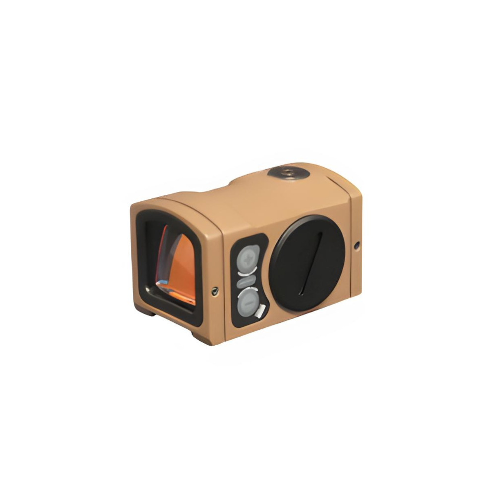 Tan Holy Warrior P2 Style ACRO red dot optic angled view