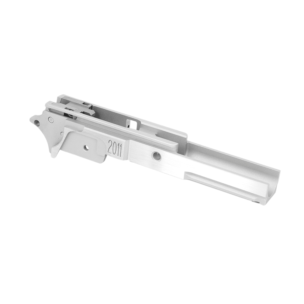 Airsoft Masterpiece Aluminium Frame – 2011 3.9″ with Tactical Rail - Silver airsoft UK