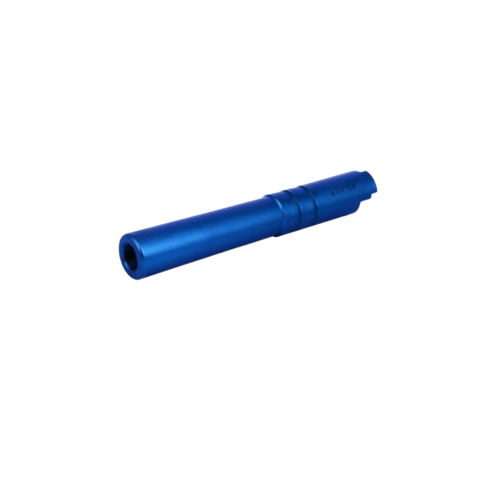 Airsoft Masterpiece Threaded 4.3 Outer Barrel - Blue airsoft UK