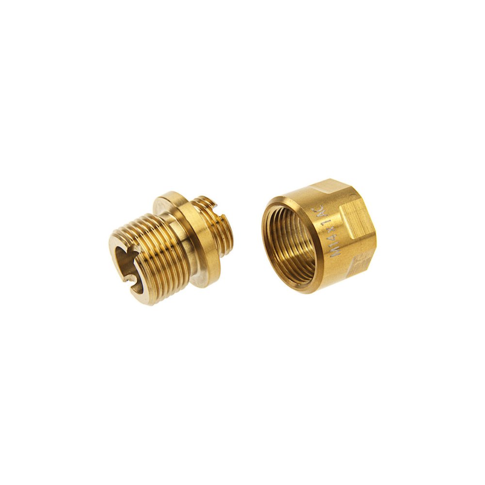 COWCOW A01 Thread Adapter - Gold Outer Barrels from CowCow Technologies - Shop now at Hi-Capa Hub Ltd