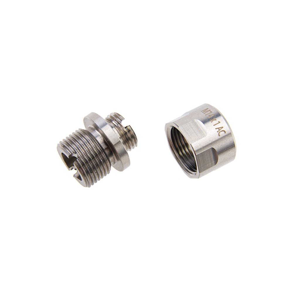 COWCOW A01 Thread Adapter - Silver Outer Barrels from CowCow Technologies - Shop now at Hi-Capa Hub Ltd